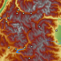 Nearby Forecast Locations - Бриансон - карта