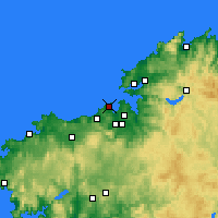 Nearby Forecast Locations - Ла-Корунья - карта