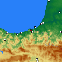 Nearby Forecast Locations - Фуэнтеррабия - карта