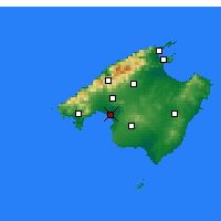 Nearby Forecast Locations - Мальорка - карта