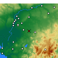 Nearby Forecast Locations - Морон-де-ла-Фронтера - карта