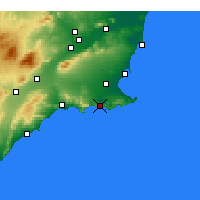 Nearby Forecast Locations - Картахена - карта