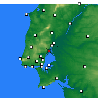 Nearby Forecast Locations - Алверка-ду-Рибатежу - карта