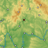 Nearby Forecast Locations - Бад-Нойштадт-ан-дер-Зале - карта