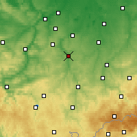 Nearby Forecast Locations - Гера - карта