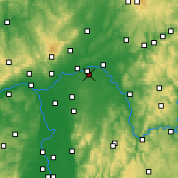 Nearby Forecast Locations - Оффенбах-ам-Майн - карта