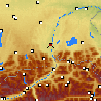Nearby Forecast Locations - Розенхайм - карта