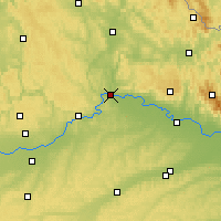 Nearby Forecast Locations - Регенсбург - карта