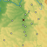 Nearby Forecast Locations - Эрланген - карта