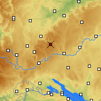 Nearby Forecast Locations - Швабский Альб - карта