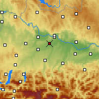 Nearby Forecast Locations - Линц - карта