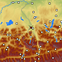 Nearby Forecast Locations - Зальцбург - карта