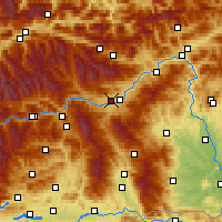 Nearby Forecast Locations - Юденбург - карта