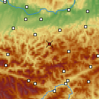 Nearby Forecast Locations - Лунц-ам-Зе - карта