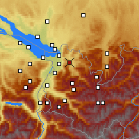 Nearby Forecast Locations - Альбершвенде - карта