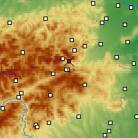 Nearby Forecast Locations - Нойнкирхен - карта