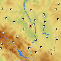 Nearby Forecast Locations - Temelín - карта