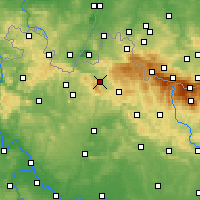 Nearby Forecast Locations - Либерец - карта