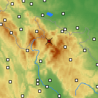 Nearby Forecast Locations - Šerák - карта