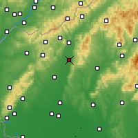 Nearby Forecast Locations - Пьештяни - карта