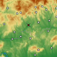 Nearby Forecast Locations - Лученец - карта