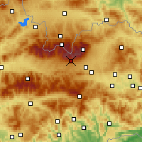 Nearby Forecast Locations - Štrbské Pleso - карта