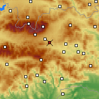 Nearby Forecast Locations - Švábovce - карта