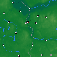 Nearby Forecast Locations - Слубице - карта