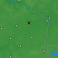Nearby Forecast Locations - Бяла-Подляска - карта