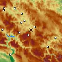 Nearby Forecast Locations - Сараево (аэропорт) - карта