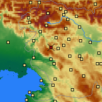 Nearby Forecast Locations - Vojsko - карта