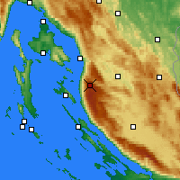 Nearby Forecast Locations - Zavizan - карта