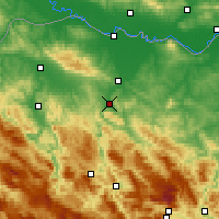 Nearby Forecast Locations - Баня-Лука - карта