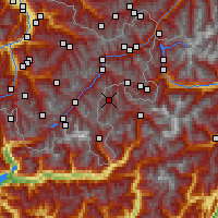 Nearby Forecast Locations - Ливиньо - карта