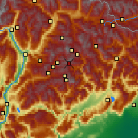 Nearby Forecast Locations - Tre Valli - карта