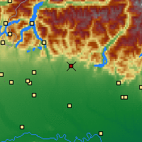 Nearby Forecast Locations - Бергамо - карта