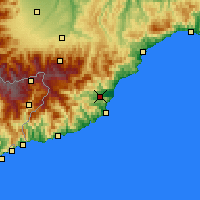 Nearby Forecast Locations - Альбенга - карта