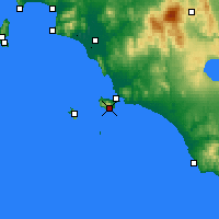 Nearby Forecast Locations - Монте-Арджентарио - карта