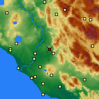 Nearby Forecast Locations - Гуидония-Монтечельо - карта