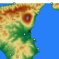 Nearby Forecast Locations - Катания - карта