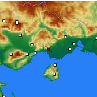 Nearby Forecast Locations - Кавала - карта