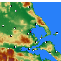 Nearby Forecast Locations - Неа-Анхиалос - карта