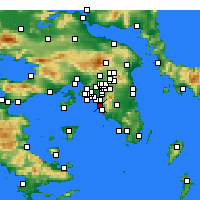Nearby Forecast Locations - Афины - карта