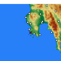 Nearby Forecast Locations - Метони - карта