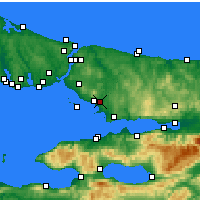 Nearby Forecast Locations - Istanbul / Sabiha Gokcen - карта