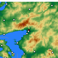 Nearby Forecast Locations - Эдремит - карта