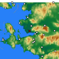 Nearby Forecast Locations - Çiğli - карта