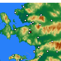 Nearby Forecast Locations - Gaziemir - карта