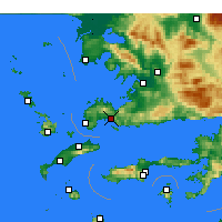 Nearby Forecast Locations - Бодрум - карта