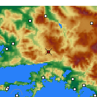 Nearby Forecast Locations - Мугла - карта